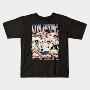 Son Heung-Min Retro Bootleg Kids T-Shirt